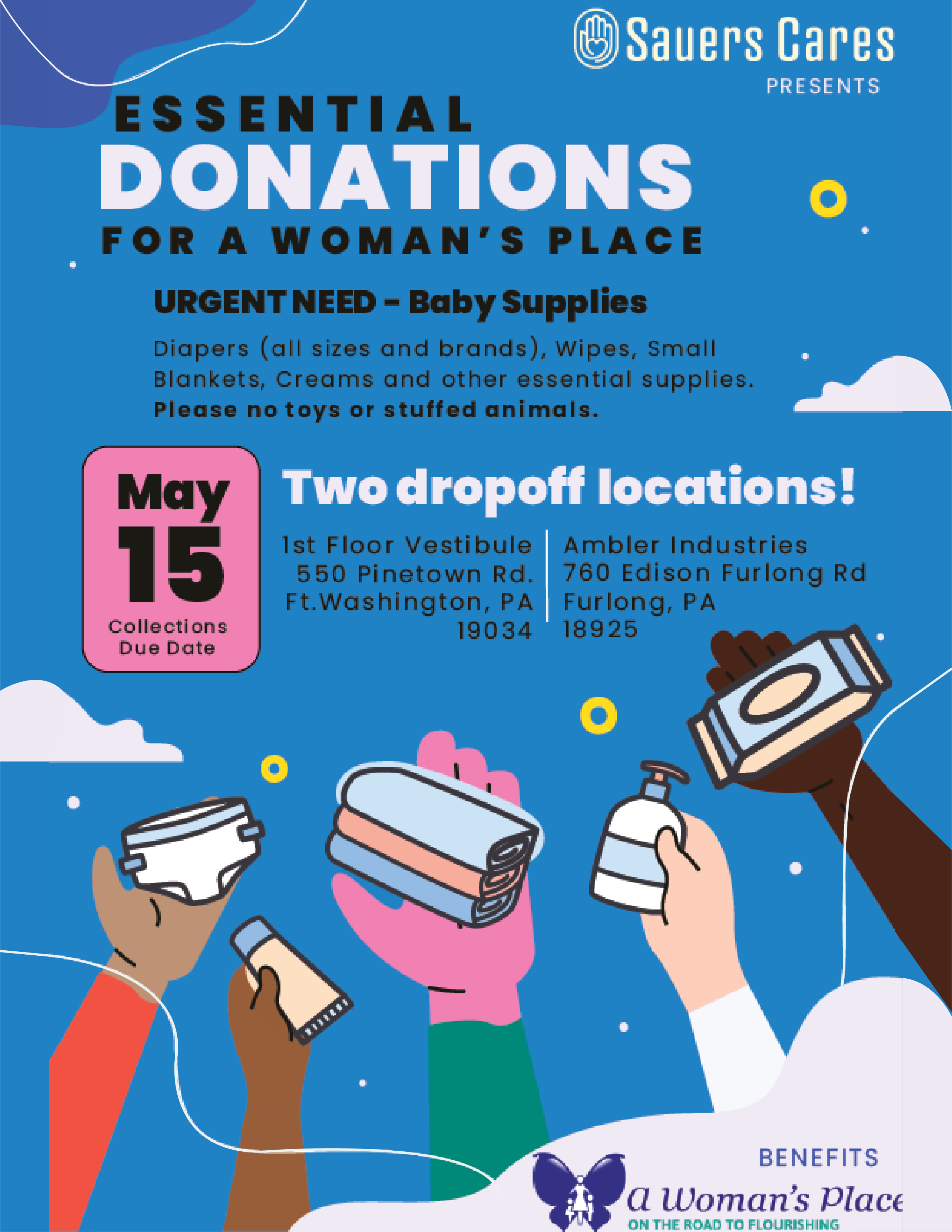 Past Events - Donation Drive for A Woman's Place