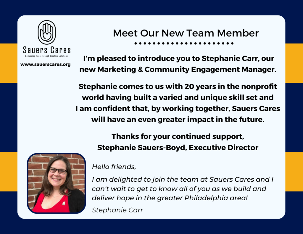 Meet our newest team member - Stephanie Carr